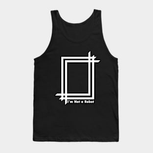 box white T-shirt Tank Top